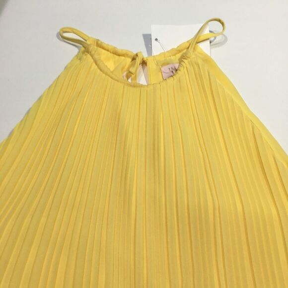 TED BAKER "LOHLOH" PLEATED RACER NECK SLEVELESS TOP 4 (LARGE) - Picture 4 of 13